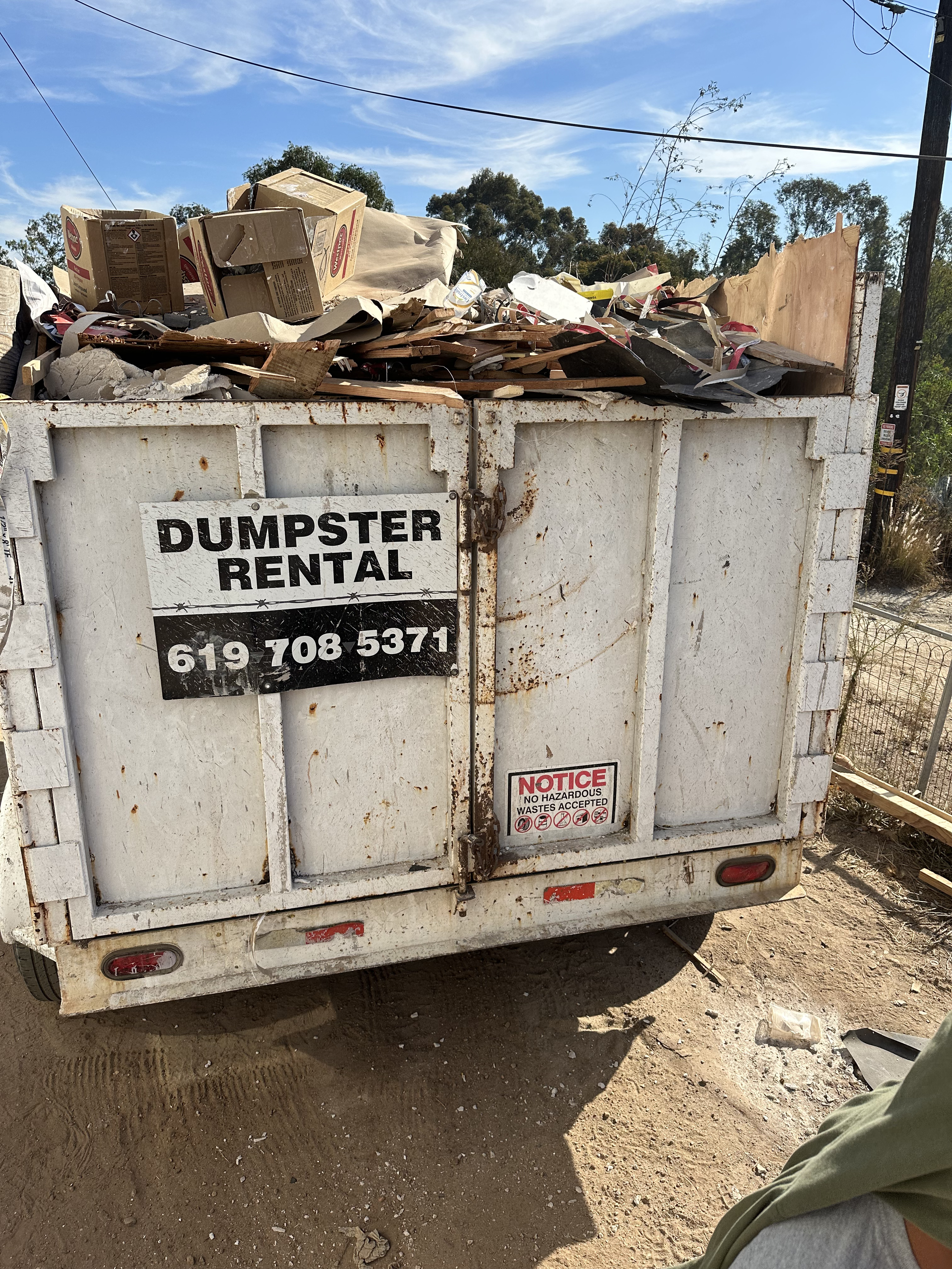 Affordable dump trailer rental San Diego